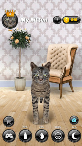 اسکرین شات برنامه My Kitten : Virtual Pet 1