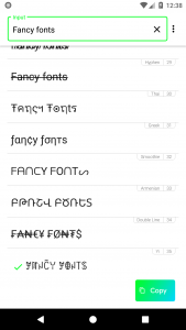 اسکرین شات برنامه Fontify - Fonts for Instagram 2