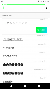 اسکرین شات برنامه Fontify - Fonts for Instagram 1