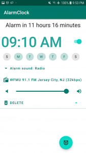 اسکرین شات 3 برنامه Radio Alarm Clock