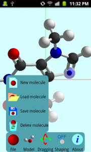 اسکرین شات 1 برنامه Molecular Constructor