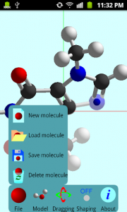اسکرین شات برنامه Molecular Constructor 1