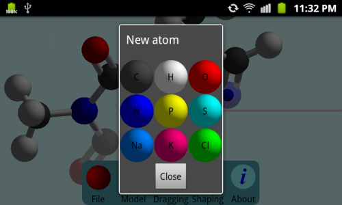 اسکرین شات 2 برنامه Molecular Constructor