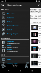 اسکرین شات 1 برنامه Shortcut Creator
