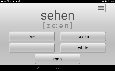 اسکرین شات 3 برنامه Learn most used German words