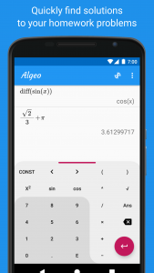 اسکرین شات 3 برنامه Graphing Calculator - Algeo