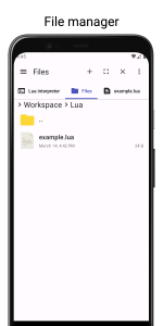 اسکرین شات 6 برنامه LuaDroid - ide for lua