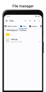 اسکرین شات 6 برنامه PyCode - ide for python