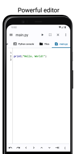 اسکرین شات 1 برنامه PyCode - ide for python