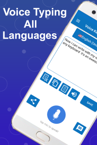 اسکرین شات 1 برنامه Easy Voice Typing Keyboard