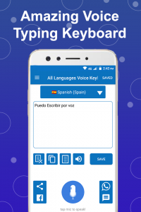 اسکرین شات برنامه Easy Voice Typing Keyboard 7