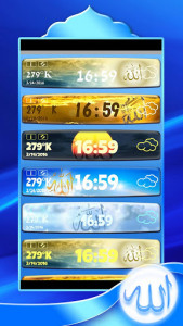 اسکرین شات برنامه Allah Clock Weather Widget 2