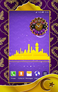 اسکرین شات برنامه Islamic Clock Widget 2