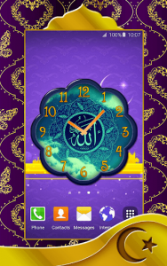 اسکرین شات برنامه Islamic Clock Widget 6