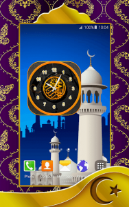 اسکرین شات برنامه Islamic Clock Widget 4