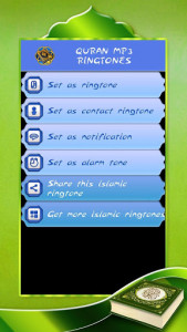 اسکرین شات برنامه Quran Mp3 Ringtones 3
