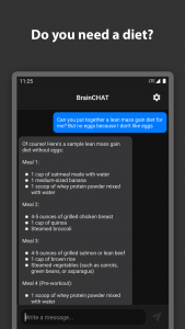 اسکرین شات 3 برنامه BrainCHAT - Chat with AI