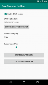 اسکرین شات 1 برنامه Swapper for Root