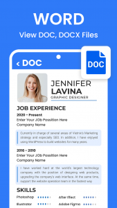 اسکرین شات 2 برنامه Document Reader: PDF, Word Doc