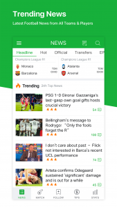 اسکرین شات برنامه All Football - News & Scores 1