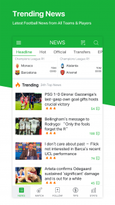 اسکرین شات برنامه All Football - News & Scores 2