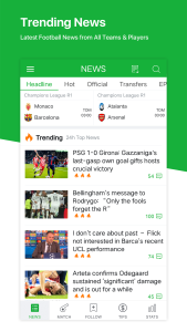 اسکرین شات 2 برنامه All Football - News & Scores