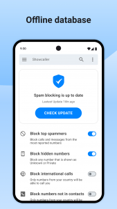 اسکرین شات 6 برنامه Showcaller: Caller ID & Block