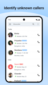 اسکرین شات 4 برنامه Showcaller: Caller ID & Block