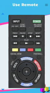 اسکرین شات برنامه Sony Smart TV Remote Control 3