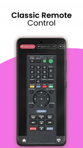 اسکرین شات برنامه Remote for Sony Smart TV 1