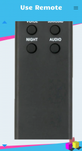اسکرین شات برنامه Remote for Sony SoundBar 1