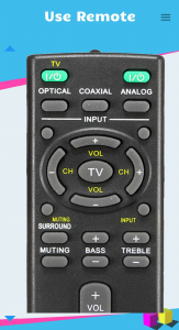 اسکرین شات برنامه Remote for Sony SoundBar 6