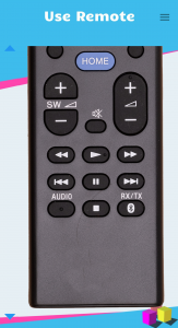 اسکرین شات برنامه Remote for Sony SoundBar 8