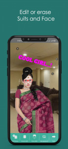 اسکرین شات برنامه Women Saree Photo Editor 8