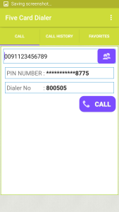 اسکرین شات 1 برنامه Five Card Dialer