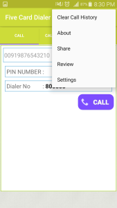 اسکرین شات 2 برنامه Five Card Dialer