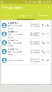 اسکرین شات 6 برنامه Five Card Dialer