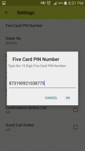 اسکرین شات 4 برنامه Five Card Dialer