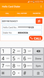 اسکرین شات برنامه Hello Card Dialer 4
