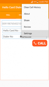 اسکرین شات برنامه Hello Card Dialer 1