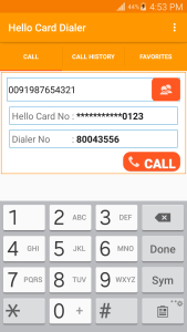 اسکرین شات 4 برنامه Hello Card Dialer
