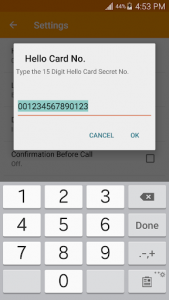 اسکرین شات برنامه Hello Card Dialer 2
