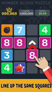 اسکرین شات 1 بازی Merge number block puzzle