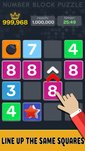 اسکرین شات بازی Merge number block puzzle 1