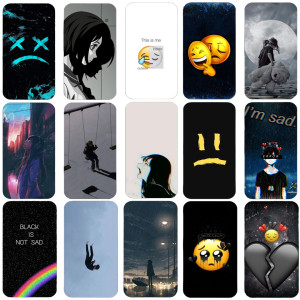 اسکرین شات 1 برنامه Sad Wallpaper