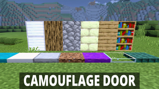 اسکرین شات 3 برنامه Camouflage Door Mod Minecraft