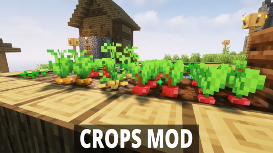 اسکرین شات 4 برنامه Vegetables Crops Mod Minecraft