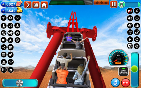 اسکرین شات بازی Roller Coaster Simulator 4