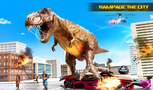 اسکرین شات بازی Angry Dino Attack City Rampage: Wild Animal Games 5