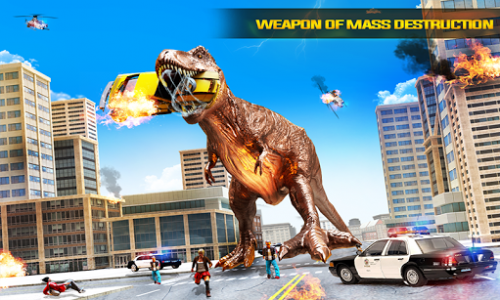 اسکرین شات بازی Angry Dino Attack City Rampage: Wild Animal Games 4